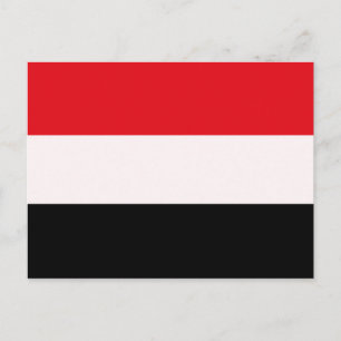 POSTAL BANDERA DE YEMEN