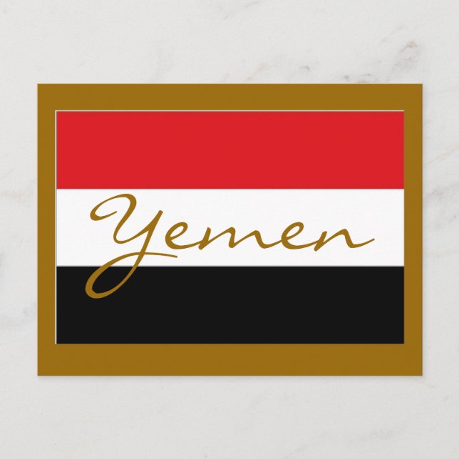 Postal Bandera de Yemen (Anverso)