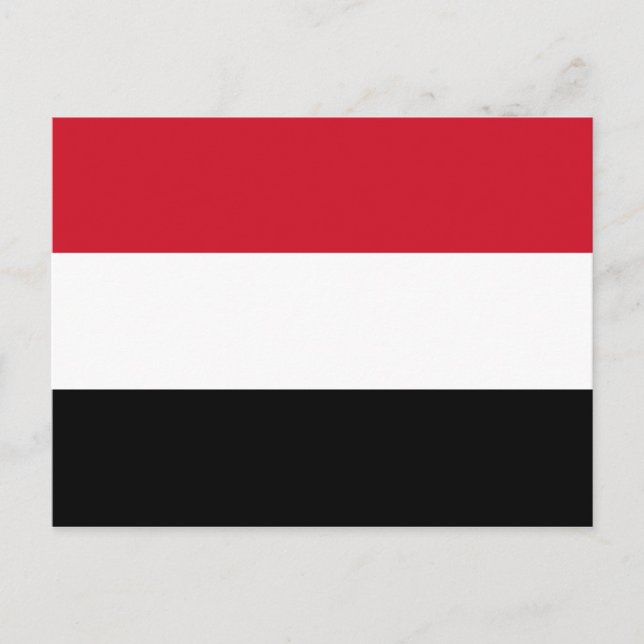 Postal Bandera de Yemen (Anverso)