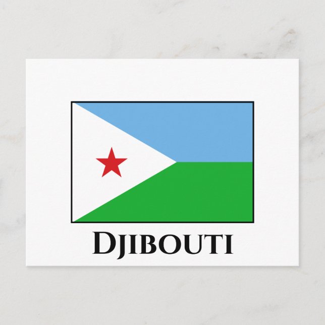 Postal Bandera de Yibuti (Anverso)
