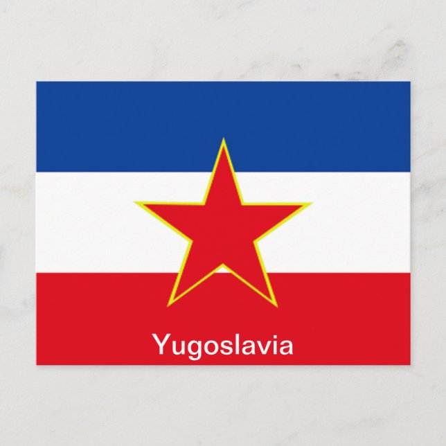Postal Bandera de Yugoslavia (Anverso)