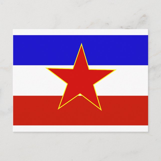Postal Bandera de Yugoslavia (Anverso)