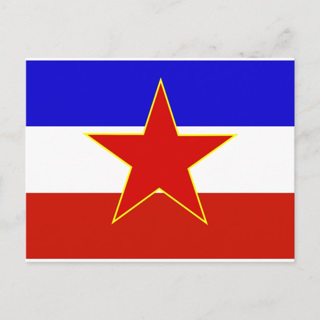 Postal Bandera de Yugoslavia (Anverso)