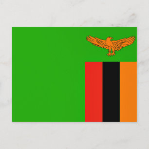 Postal Bandera de Zambia