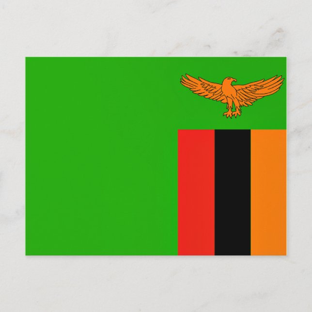 Postal Bandera de Zambia (Anverso)