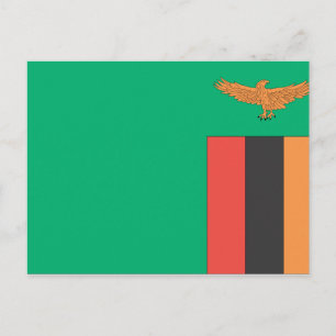 Postal Bandera de Zambia