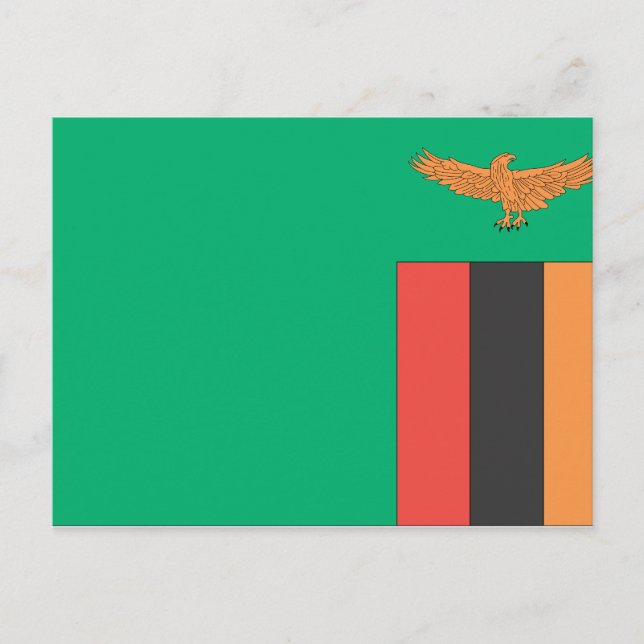 Postal Bandera de Zambia (Anverso)