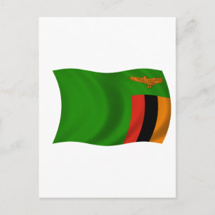 Postal Bandera de Zambia