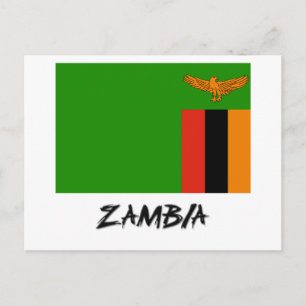 Postal Bandera de Zambia