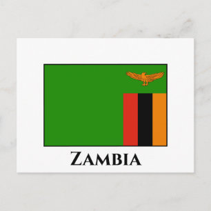 Postal Bandera de Zambia