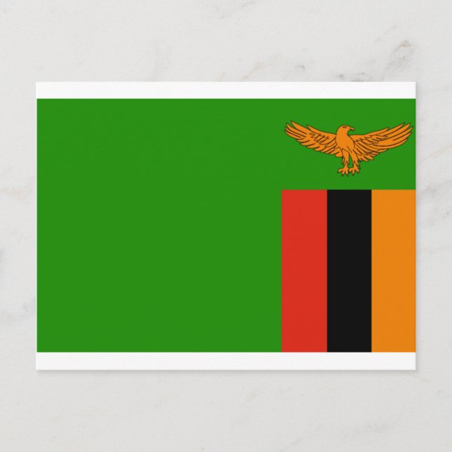Postal bandera de zambia (Anverso)