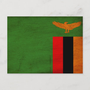 Postal Bandera de Zambia
