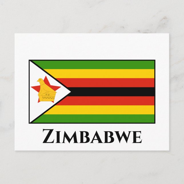 Postal Bandera de Zimbabue (Anverso)