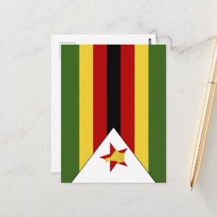 Postal Bandera de Zimbabue