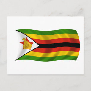 Postal Bandera de Zimbabue