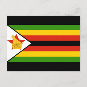 Postal bandera de zimbabue