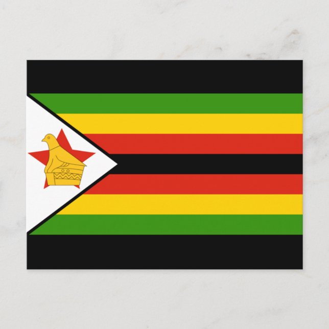 Postal bandera de zimbabue (Anverso)