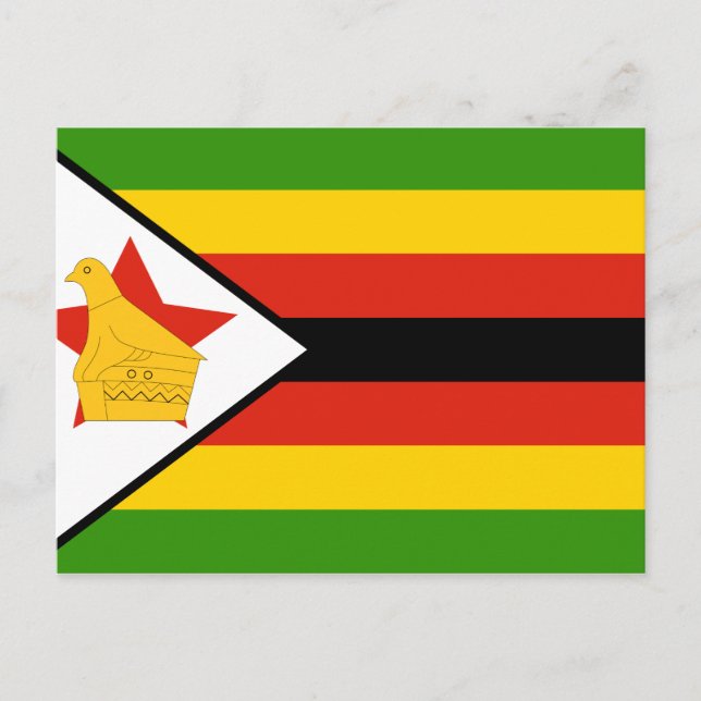 Postal Bandera de Zimbabue (Anverso)