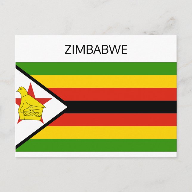 Postal Bandera de Zimbabue (Anverso)