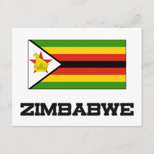 Postal Bandera de Zimbabue