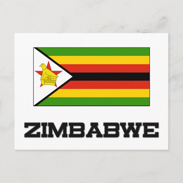 Postal Bandera de Zimbabue (Anverso)