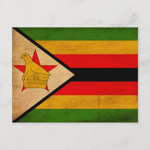 Postal Bandera de Zimbabue