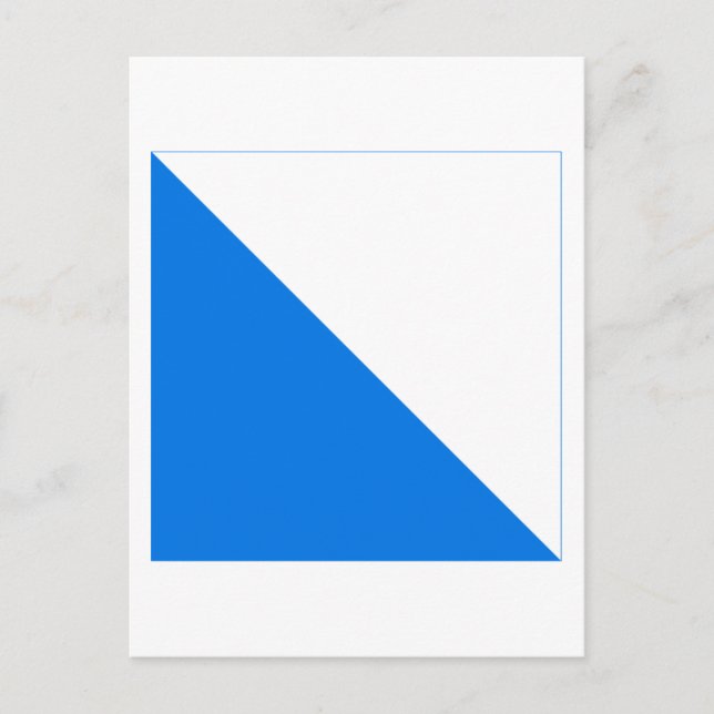 Postal Bandera de Zúrich (Anverso)