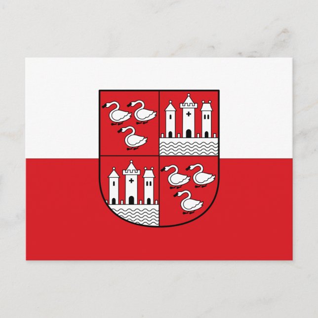 Postal Bandera de Zwickau, Alemania (Anverso)
