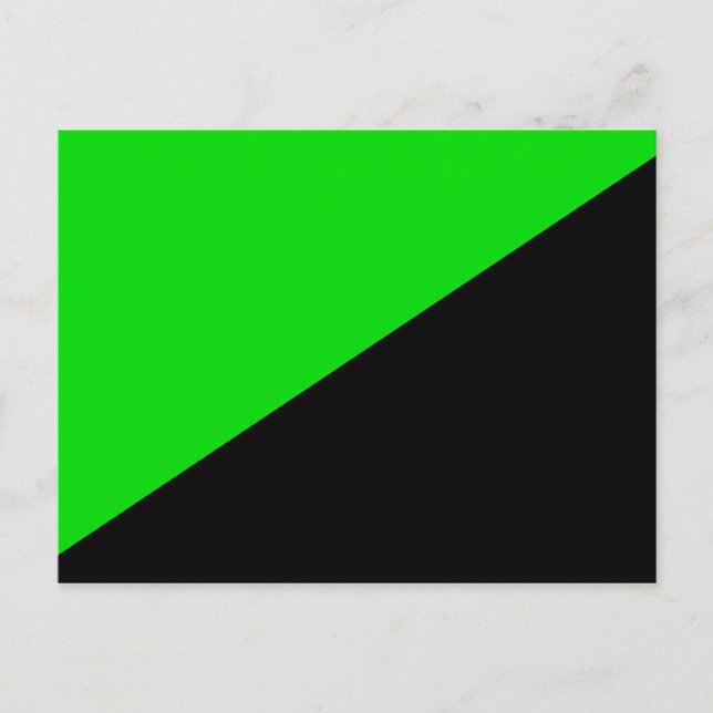 Postal Bandera del Anarquismo Verde (Anverso)