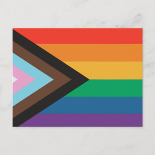 Postal Bandera del arco iris del lgbt gay del orgullo