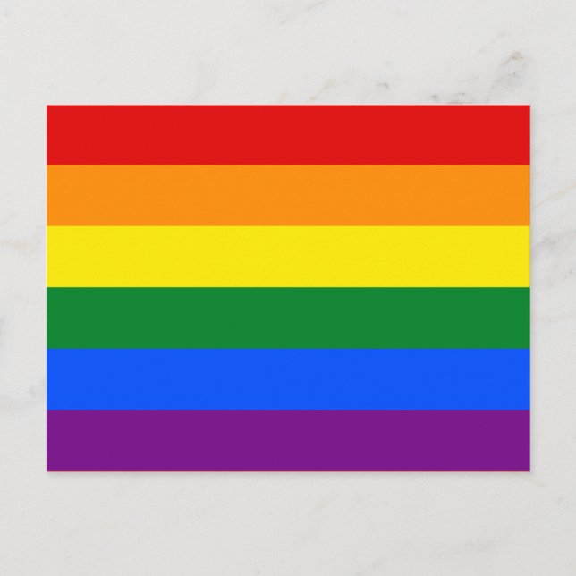 Postal Bandera del arco iris (LGBT) (Anverso)