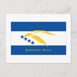 Postal Bandera del atolón de Johnston