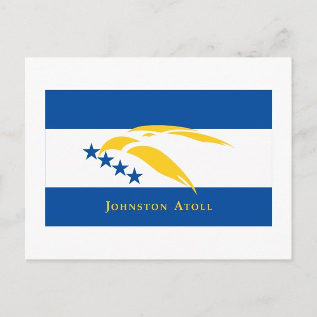 Postal Bandera del atolón de Johnston (Anverso)
