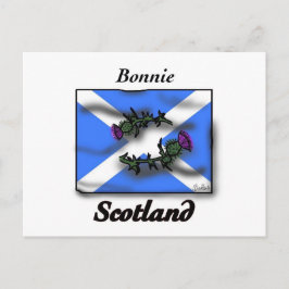 Postal Bandera del cardo de Bonnie Scotland