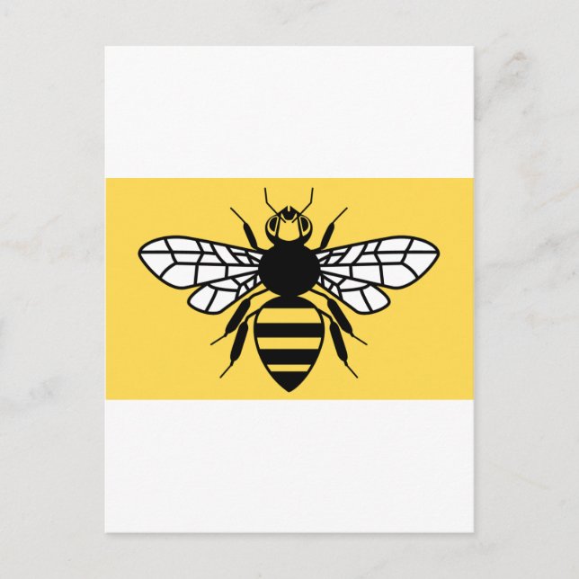 Postal Bandera del Condado de Manchester (Anverso)