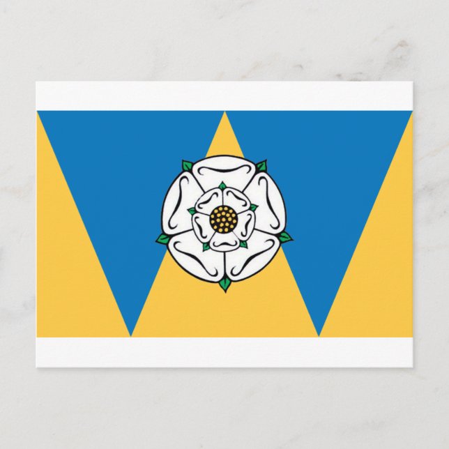 Postal Bandera del condado de West Yorkshire (Anverso)