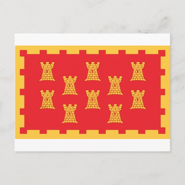 Postal Bandera del Condado del Gran Manchester (Anverso)