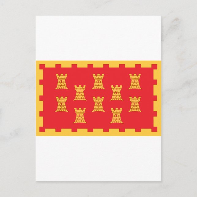 Postal Bandera del Condado del Gran Manchester (Anverso)