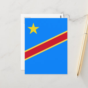 Postal Bandera del Congo