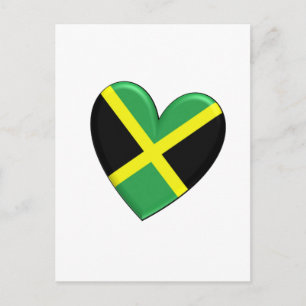 Postal Bandera del Corazón de Jamaica