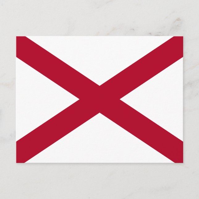 Postal Bandera del estado de Alabama (Anverso)