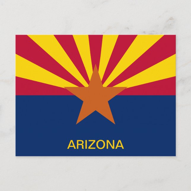 Postal Bandera del estado de Arizona (Anverso)
