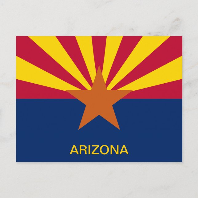 Postal Bandera del Estado de Arizona (Anverso)