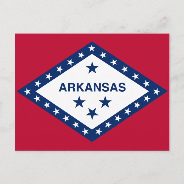 Postal Bandera del estado de Arkansas (Anverso)