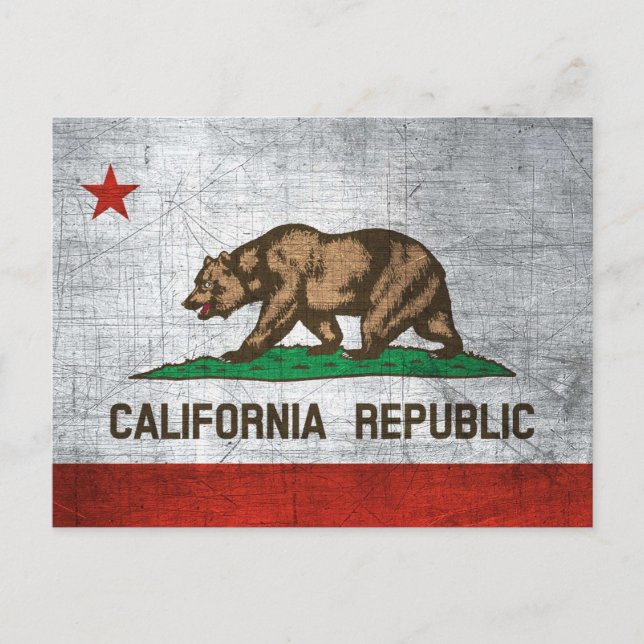 Postal Bandera del estado de California (Anverso)