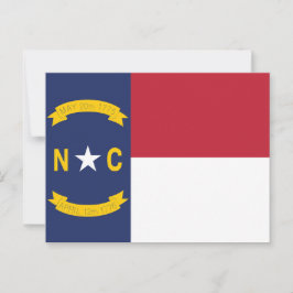 Postal Bandera del Estado de Carolina del Norte Old North