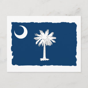 Postal Bandera del Estado de Carolina del Sur