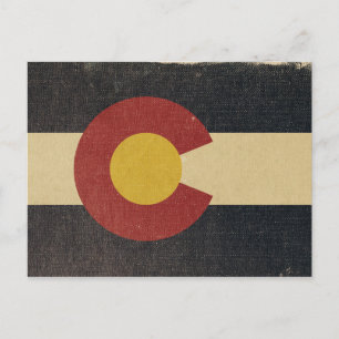 Postal Bandera del Estado de Colorado
