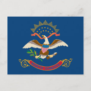 Postal Bandera del Estado de Dakota del Norte, Estados Un