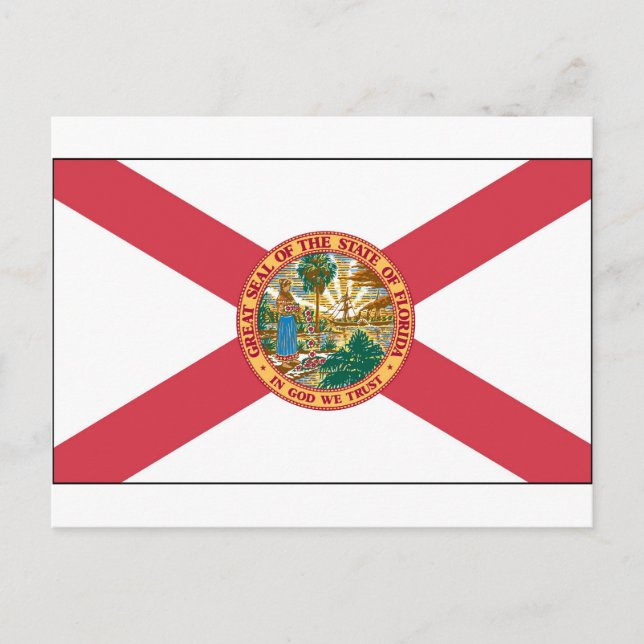 Postal Bandera del estado de Florida (Anverso)